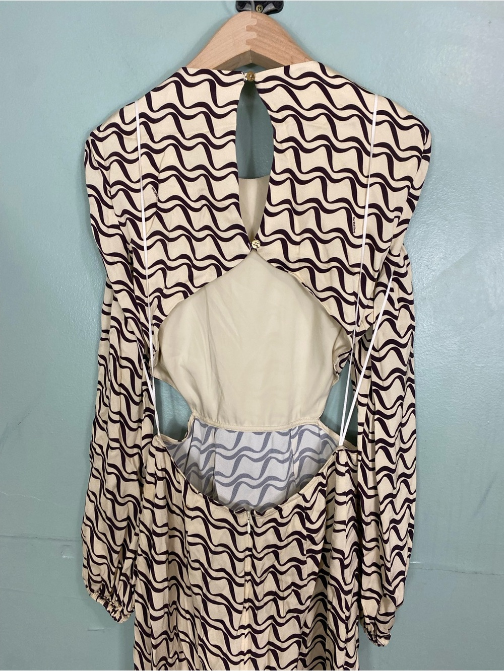 The Wolf Gang Free People Marrakesh Cut Out Maxi Dress Small Printed - Picture 8 of 12